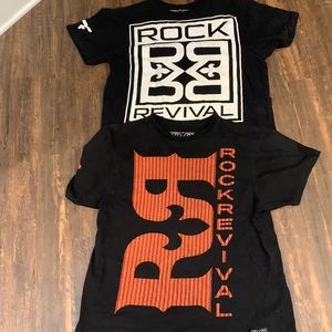 Rock Revival mens t-shirts (2). Sz M good condition